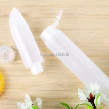 30ml 50ml transparent moale lotiune cosmetice tub container , stoarce sticlă de plastic, de călătorie sampon ambalare tub F577