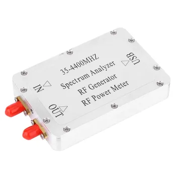35-4400MHz Analizor de Spectru Cu Coajă din Aliaj de Aluminiu Matura Sursa de Semnal Metru de Putere Cu UN USB Interfață de Înaltă Calitate