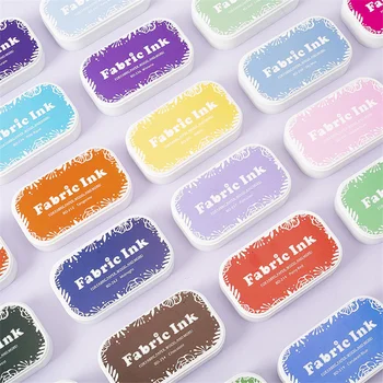 35 Culori Drăguț Moda Pânză pe bază de Ulei Pentru DIY Meșteșug de Cauciuc Timbre De Cerneală Pad Material Lemn Cadou de Nunta de Hârtie de Imprimare Degetul