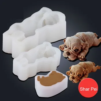 3D stereo Shapir mucegai silicon 4 inch, 6 inch dog tort mucegai somn mic câine tort mousse de instrumente de styling aparate de bucatarie