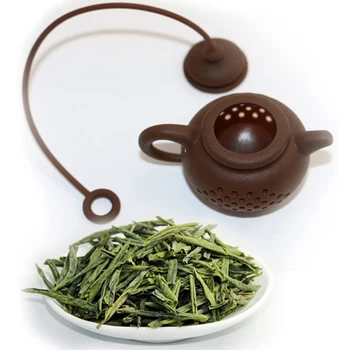 3Pcs Durabil Ceainic Forma de ceai Infuser Ceai Strecuratoare de Silicon Teaware Ceainic Accesoriu Gadget de Bucătărie Sac de Ceai de Frunze de Filtru Difuzor