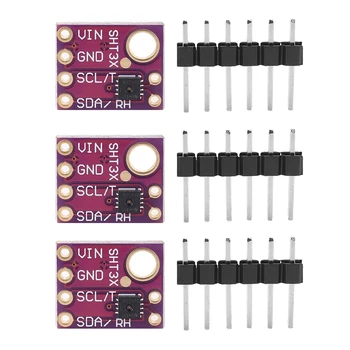 3Pcs SHT31-D de Temperatură și Umiditate Senzor Digital de Ieșire a Modulului Senzorului de IIC Interfata I2C 3.3 V Arduino, Raspberry Pi