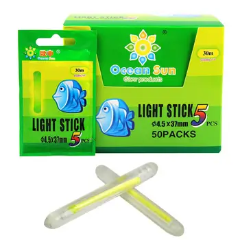4.5x37mm Pescuit de Noapte Glow Stick de Pescuit Float Fluorescente Lightstick Stick Luminos 5pcs/250pcs Tija Float Lumini Întunecate Stick