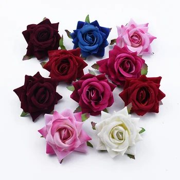 5 Bucăți de Mătase Trandafiri Flori pentru Scrapbooking Decorative Nunta Cununa de Cadouri Diy Mireasa Încheietura Home Decor Flori Artificiale