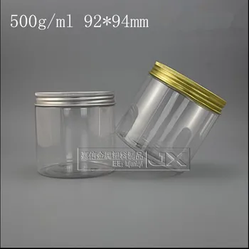 500g/ml Clar Lucencency Plastic Borcan de sticla en-Gros de vânzare cu Amănuntul Originales Reîncărcabile Crema de Unt cu Miere Gol Containere Cosmetice