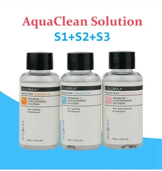 50ml 3Pcs Aqua Clean Peeling Soluție S1 S2 S3 pentru Hydra Dermabraziune Masina de Frumusete de Îngrijire a Pielii Faciale Puternice de Curățare
