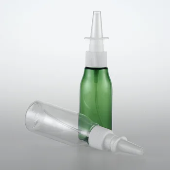 50pcs 60ml de Înaltă calitate Mini Călătorie Goale de Plastic, Spray Nazal Sticla Returnabile Parfum Sticle PET Cu Pulverizator Pompa de Container
