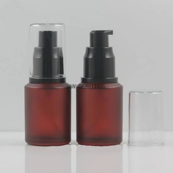 50pcs/lot 30ML Rosu Negru de Calitate Superioara Cosmetice Emlusion Sticlă, Gol Lotiune Pompa de Sticlă, Portabil Parfum Spray Sticle