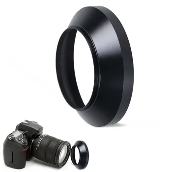 55mm Unghi Larg Metal parasolar pentru Nikon Canon Sony Pentax Olympus Montare Șurub Accesorii aparat de Fotografiat