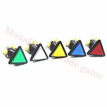 5pcs 12V formă triunghiulară Iluminat buton de switch-uri pentru mașină de joc arcade