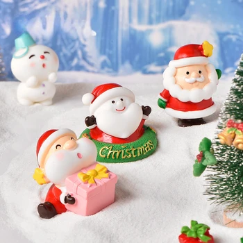 5pcs Crăciun Fericit, Moș Crăciun, om de Zăpadă Drăguț Cuplu Micro Peisaj Decor 10buc Accesorii de Culoare Aleatorii Copil Cadou Nou