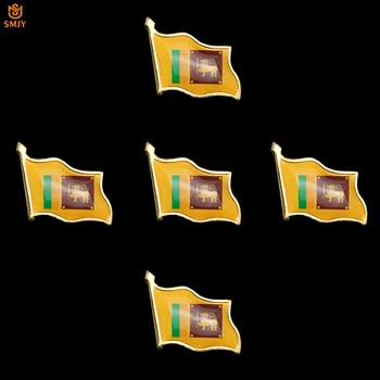 5PCS Sri Lanka Drapelul Național Email Pin Cravată Costum Rever Patriotism Moda Insigna Brosa de Afișare Bijuterii en-Gros