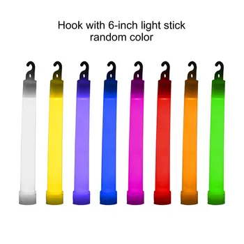 6 inch Stralucitoare Stick Chimice Glow Stick Stick de Lumină în aer liber Camping Lumini de Urgență pentru Petrecerea de Crăciun Decorare