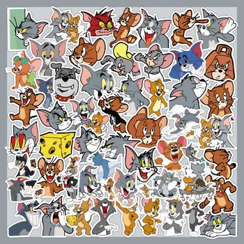 60PCS Clasic de Desene animate Tom si Jerry Decal Graffiti Frigider Masina pentru Copii Recompensă Autocolant