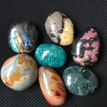 6pcs Naturale de cuarț labradorit diverse lustruit palma pietre pretioase cristal rune de colectare și minerale fengshui decor