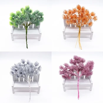 6pcs Plante Artificiale Flori artificiale Iarbă Artificială pentru Acasă ghirlanda DIY Scrapbooking Nunta Decor de Crăciun