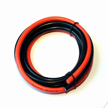 8 Ecartament Sârmă Electrică Cablul de la Baterie [1 m Negru Și 1 m Red] 8AWG-1650 Fire de Sârmă de Cupru Cositorit , lipit prin rapid