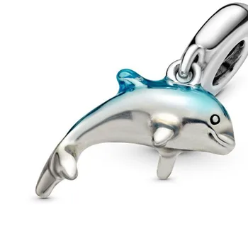 925 de Argint Margele de Vară 2020 Nou Delfin Farmecul Original se Potrivesc Pandora Bratari Femei Cadouri DIY Moda Bijuterii