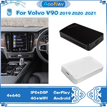 AI Adaptor CASETA Pentru Volvo V90 2019 2020 2021 Carplay Ai Cutie Android 10.0 Mini Cutie Wireless Carplay, Android Auto Google Tv Box
