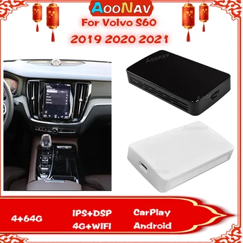 AI CUTIE de Adaptor Wireless Carplay Cutie Pentru Volvo S60 2019 2020 2021 Plug and Play Carplay Ai cutie Oglindă link-ul de USB Video
