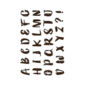 Alfabetul Clar Timbre Sigiliu de Silicon pentru DIY Scrapbooking Carte de a Face Album Foto Meserii Decor Nou Transparent Timbre