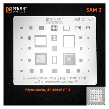 AMAOE de Înaltă Calitate Telefon BGA Reballing Stencil SAM3 SAM2 pentru Samsung S6 S6+ S7 NOTE5 7420 PROCESOR MSM8996 G9300 G9350 G9308