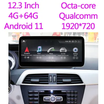 Android 11 Wireless CarPlay 360 Bird View Pentru Mercedes Benz C W204 2015-2019 multimedia Auto Jucător de Radio Navigație GPS