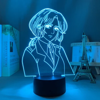 Anime 3d Atac pe Titan Parker Lampa de Dormitor Decorare Cadou de Ziua Multicolor cu Senzor Tactil Lampa Cameră Decor Lumini