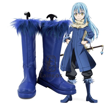 Anime Acel Moment am Reîncarnat ca Un Noroi Rimuru Tempest Cosplay Pantofi Albastru Cizme de Lux Personalizate