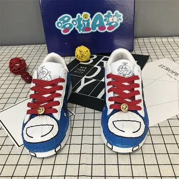 Anime Harajuku Desene Animate Doraemon Pantofi Adidași Kawaii Pantofi Pentru Femei Școală De Fete Adidași Iubitor Cuplu