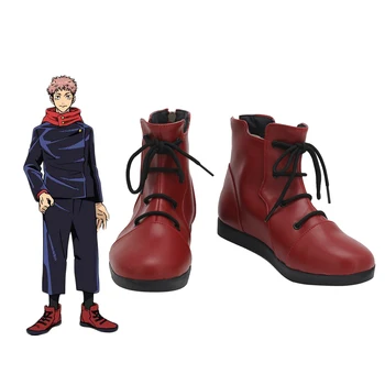 Anime Jujutsu Kaisen Yuji Itadori Cosplay Cizme Pantofi Roșii Personalizate Orice Dimensiune
