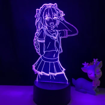 Anime Waifu Soarta Apocrife Astolfo Led Lumina de Noapte pentru Decor Dormitor Cadou Veioza de Masa Astolfo Soarta Apocrife 3d Lampa de Noapte
