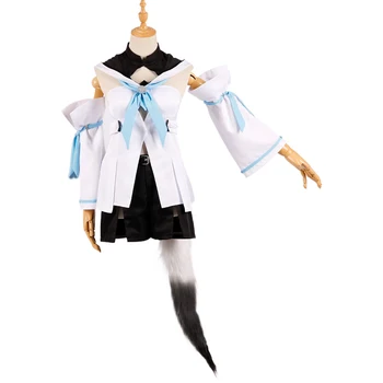 Anime YouTuber Shirakami Fubuki Lolita Frumoasă Uniformă Cosplay Costum Vulpe Mic Costum Pentru Femei Costum De Halloween Set Complet