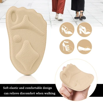Antepiciorului Jumătate Tălpi Perna Foot Pad pentru Pantofi Shoe Size Reduce Introduce Pantofi Tampoane de Confort Femei Tocuri inalte Toe Protector