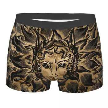 Apollo, Zeul Soarelui Negru Și Auriu Om Boxeri greacă Viking Respirabil Amuzant Chiloți pantaloni Scurți Imprimare Cadouri