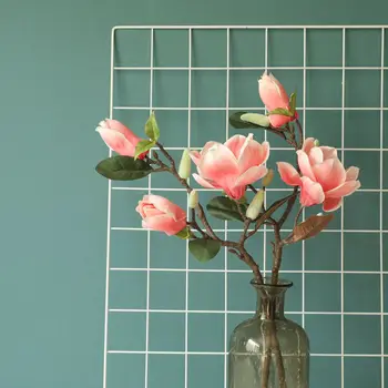Artificiale A Crescut Ramură Acasă De Nunta De Decorare Perete De Fundal Simulare Floare Magnolia Mana Afișa Fals Cununa De Flore