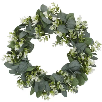 Artificiale Eucalipt Coroană De Flori De Plante De Fundal De Perete Fereastră Decor Petrecere De Nunta Consumabile Cadou De Crăciun Diy Acasă Decorare