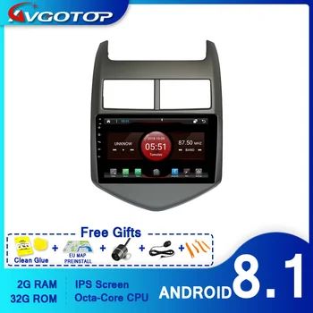 AVGOTOP MASINA DVD PLAYER cu GPS Android 10 PENTRU CHEVROLET AVEO 2010-2015 Navigație Multimedia player
