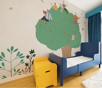 Bacaz mai Noi 3d, Abstract, Desene animate măr fotografie pictura Murala de Perete pentru Camera Copii Gradinita 8d pictura Murala de perete Tapet Mural Decor