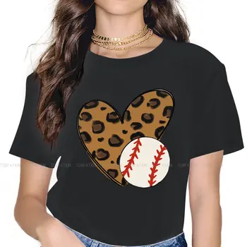 Baseball Iubitor de Inima Tricou Pentru Femei de Baseball Sport Teuri Doamna de Moda Tricou 4XL Moale Tipărite Supradimensionate