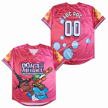 BG baseball jersey NU FI UN PERICOL 00 LOC DOC tricouri sport în aer liber cusut Broderie roz Hip-hop Strada culturii 2022 noi