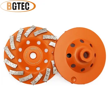 BGTEC 2 buc 4.5 inch Diamond Turbo Rând Cupa de Slefuire Roată 115 mm disc de Slefuire pentru beton, Zidărie, materiale de construcții