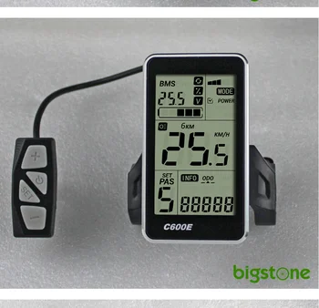 Bigstone Intelligent LCD C600E Display Biciclete Electrice Instrument Monitor e-Bike SpeederReplacement Piese Panou Bafang TFT Kit