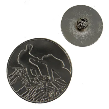 bronz anti-insigna de aur preț scăzut rotunde pin