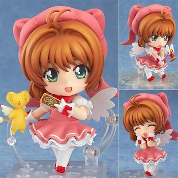 Card Captor SAKURA Anime fată drăguță SAKURA Cifre din PVC de 10 cm figurina Model Jucarii Papusa