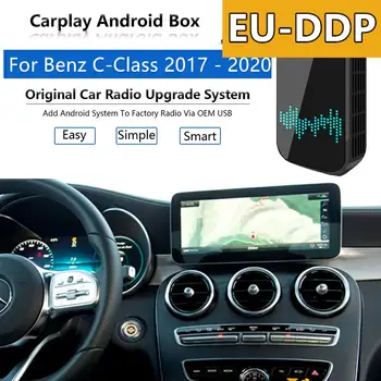 Carplay Upgrade Pentru Mercedes Benz C CLass W205 2017 - 2020 Radio Android Auto USB Apple Wireless Cutie Auto Multimedia Player Audio