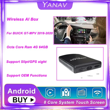 Carplay Wireless Ai Cutie Dual Bluetooth Android Pentru BUICK-ul GT-MPV 2018-2020 Auto Radio Auto Multimedia Player Smart Box HDMI
