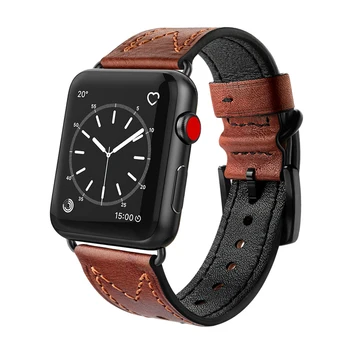 ceas de accesorii pentru apple watch 5/4/3/2/1 trupa 44mm 40mm 42mm 38mm Firma din Piele watchband pentru iwatch brățară