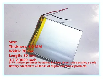 cel mai bun baterie brand transport Gratuit Original, baterie Li-ion 3.7 v 2500mAh Baterie Litiu-Polimer Pentru Mp3 GPS NAV 407080