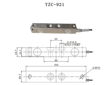 Celule de sarcină YZC-921 Auto de Inspecție Camion Scară / Forță de Presiune Greutate Accesorii 2T